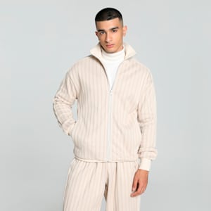 MMQ T7 Men's Relaxed Fit Track Jacket, Alpine Snow, extralarge-IND