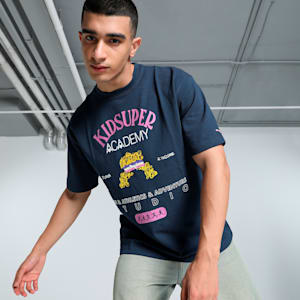 PUMA x KIDSUPER Graphic Men's Relaxed Fit Tee, Club Navy, extralarge-IND