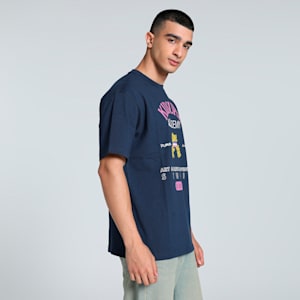 PUMA x KIDSUPER Graphic Men's Relaxed Fit Tee, Club Navy, extralarge-IND