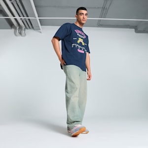 PUMA x KIDSUPER Graphic Men's Relaxed Fit Tee, Club Navy, extralarge-IND