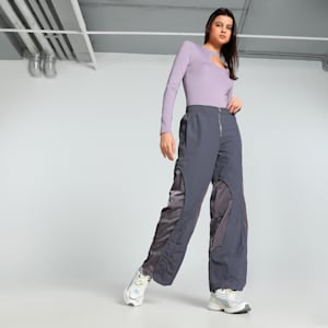 THE FAST RACE Women's Relaxed Fit Pants, Galactic Gray, extralarge-IND