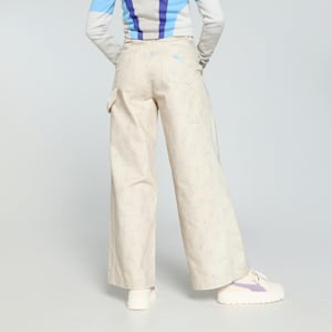 PUMA x KIDSUPER Women's Relaxed Fit Pants, Desert Dust, extralarge-IND