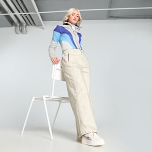 PUMA x KIDSUPER Women's Relaxed Fit Pants, Desert Dust, extralarge-IND