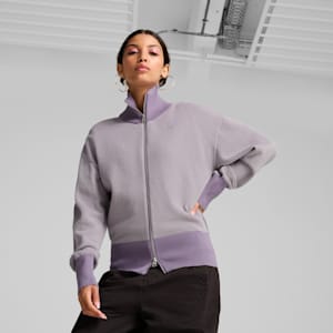 YONA Full-Zip Cardigan Women, Pale Plum, extralarge-GBR