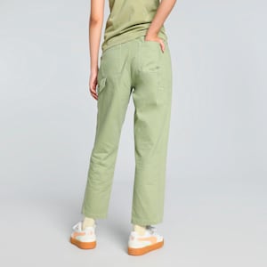 YONA Women's Relaxed Fit Cargo Pants, Calming Green, extralarge-IND