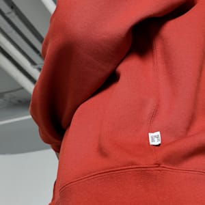 MMQ Men's Relaxed Fit Quarter-Zip Top, Mars Red, extralarge-IND