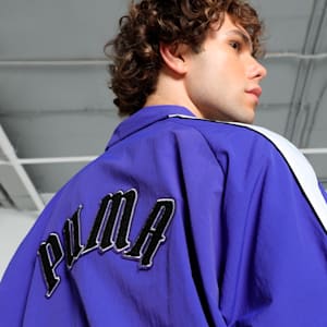 PLAY LOUD T7 Unisex Oversized Track Jacket, Lapis Lazuli, extralarge-IND