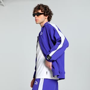 PLAY LOUD T7 Unisex Oversized Track Jacket, Lapis Lazuli, extralarge-IND