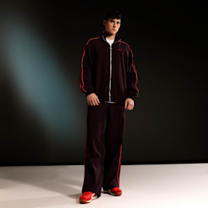 PLAY LOUD T7 Oversized Track Jacket, Midnight Plum, extralarge-IND