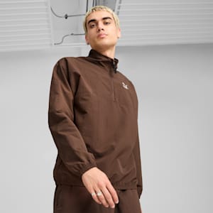 CLASSICS Woven Relaxed Crew Men, Espresso Brown, extralarge-GBR