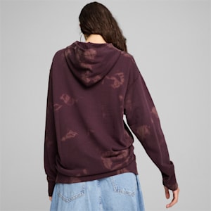 DOWNTOWN Relaxed Hoodie, Midnight Plum, extralarge