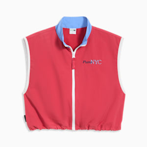 NYC Running Laps Woven Women's Vest, Club Red, extralarge