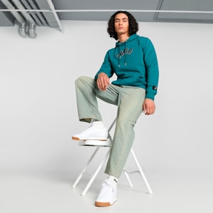 PLAY LOUD CLASSICS Men's Hoodie, Cold Green, extralarge-IND