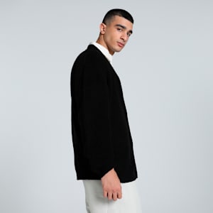 MMQ Men's Relaxed Fit Cardigan, PUMA Black, extralarge-IND