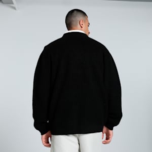 MMQ Men's Relaxed Fit Cardigan, PUMA Black, extralarge-IND
