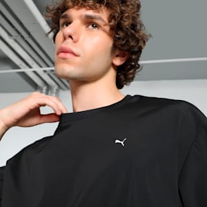 MMQ SPORT Woven Men's Relaxed Fit Tee, PUMA Black, extralarge-IND