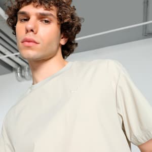 MMQ SPORT Woven Men's Relaxed Fit Tee, Desert Dust, extralarge-IND