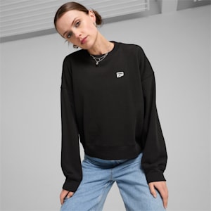 DOWNTOWN RE:COLLECTION Women's Crew, PUMA Black, extralarge