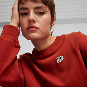 DOWNTOWN RE:COLLECTION Women's Crew, Mars Red, extralarge