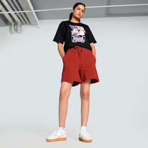 DOWNTOWN RE:COLLECTION Women's Shorts, Mars Red, extralarge-IND