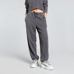 DARE TO Relaxed Washed Women's Relaxed Fit Pants, Galactic Gray, extralarge-IND