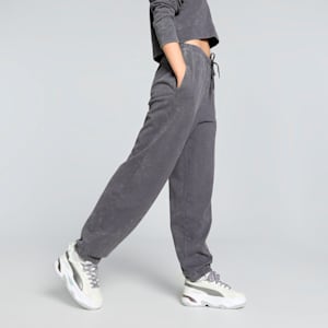 DARE TO Relaxed Washed Women's Relaxed Fit Pants, Galactic Gray, extralarge-IND