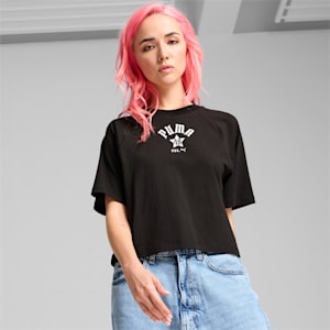 CLASSICS PLAY LOUD Women's Relaxed Tee, PUMA Black, extralarge