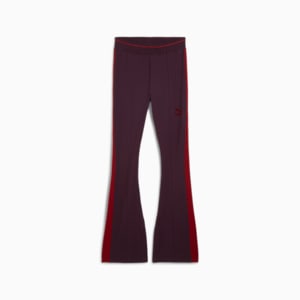 PLAY LOUD T7 Women's Flared Leggings, Midnight Plum, extralarge