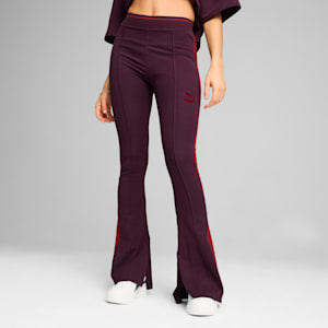 PLAY LOUD T7 Women's Flared Leggings, Midnight Plum, extralarge