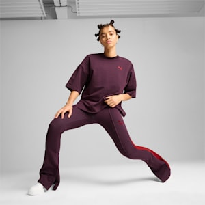 PLAY LOUD T7 Women's Flared Leggings, Midnight Plum, extralarge