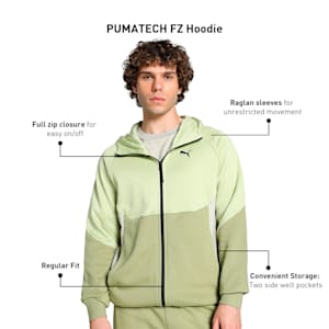 PUMATECH Full-Zip Men's Hoodie, Calming Green, extralarge-IND