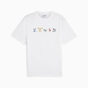 ユニセックス GRAPHICS アスリート 半袖 Tシャツ, PUMA White, extralarge-JPN