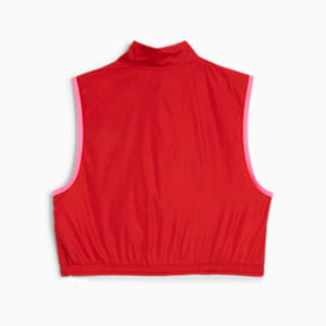 DARE TO Women's Woven Vest, Saco Puma AT Essentials Barrel preto mulher, extralarge