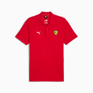 Scuderia Ferrari Race Men's Graphic Polo, Rosso Corsa, extralarge