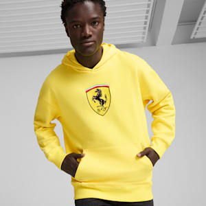 Scuderia Ferrari Race Big Shield Men's Hoodie, Speed Yellow, extralarge