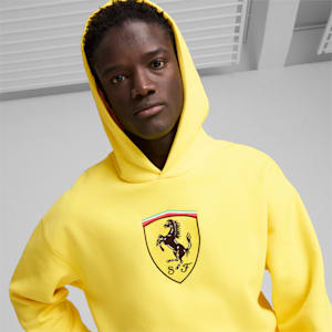 Chandail à capuchon Scuderia Ferrari Race Big Shield Homme, Speed Yellow, extralarge