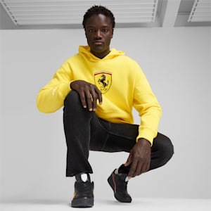 Scuderia Ferrari Race Big Shield Men's Hoodie, Speed Yellow, extralarge