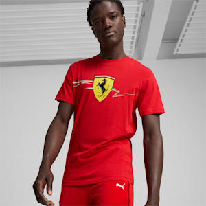 Camiseta para hombre Scuderia Ferrari Race Big Shield, Rosso Corsa, extralarge