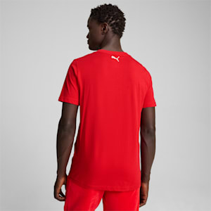 T-shirt à gros écusson Scuderia Ferrari Race Homme, Rosso Corsa, extralarge