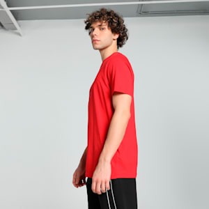 Scuderia Ferrari Race Tonal Shield Men's Motorsport Tee, Rosso Corsa, extralarge-IND