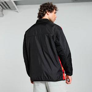 Scuderia Ferrari Race Neon Energy Fleece Men's Relaxed Fit Motorsport Jacket, PUMA Black, extralarge-IND