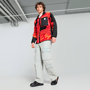 Scuderia Ferrari Race Neon Energy Fleece Men's Relaxed Fit Motorsport Jacket, PUMA Black, extralarge-IND