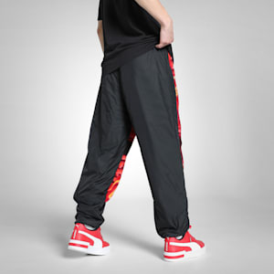 Scuderia Ferrari Race Neon Energy Men's Relaxed Fit Motorsport Fleece Pants, PUMA Black, extralarge-IND