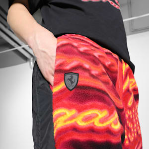 Scuderia Ferrari Race Neon Energy Men's Relaxed Fit Motorsport Fleece Pants, PUMA Black, extralarge-IND