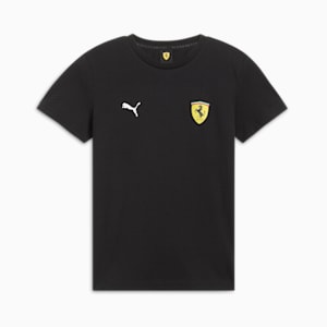 Camiseta Scuderia Ferrari Big Shield para niños grandes, PUMA Black, extralarge