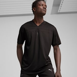 Scuderia Ferrari Style Premium Men's Relaxed Fit Motorsport Tee, PUMA Black, extralarge-IND
