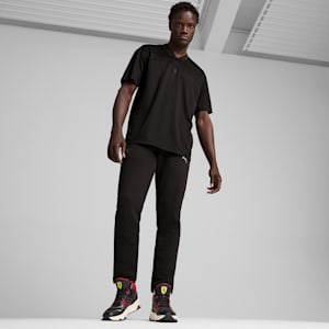 Scuderia Ferrari Style Premium Men's Relaxed Fit Motorsport Tee, PUMA Black, extralarge-IND