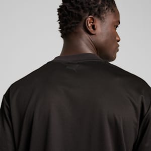 Scuderia Ferrari Style Premium Men's Relaxed Fit Motorsport Tee, PUMA Black, extralarge-IND