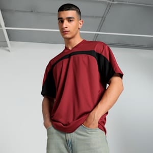 Scuderia Ferrari Style Premium Men's Relaxed Fit Motorsport Tee, Intense Red, extralarge-IND