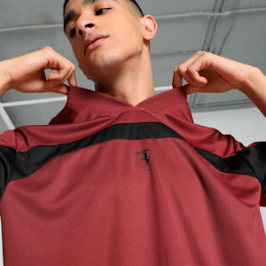 Scuderia Ferrari Style Premium Men's Relaxed Fit Motorsport Tee, Intense Red, extralarge-IND